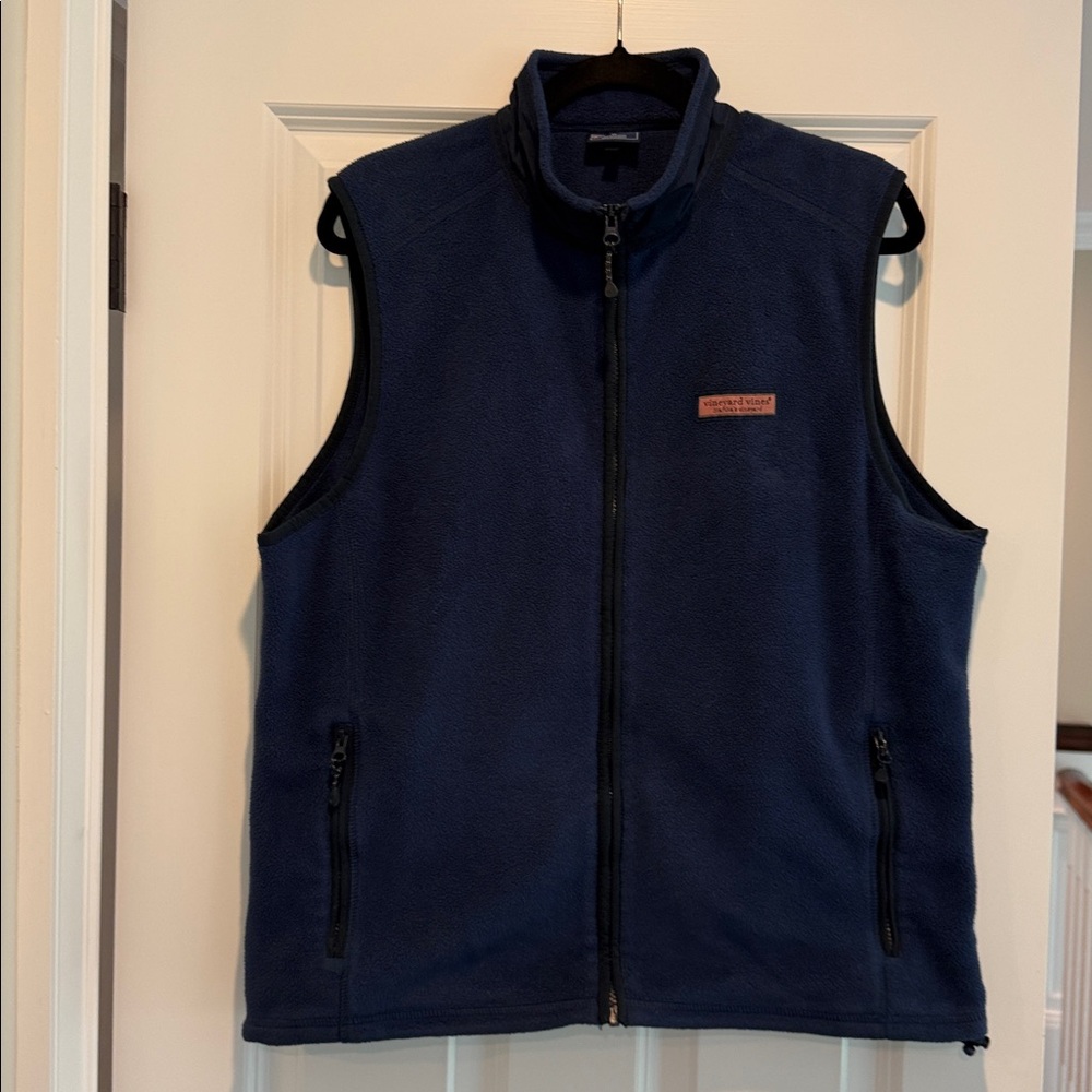 Vineyard Vines Blue Fleece Vest